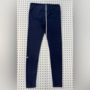 ALO Yoga Airbrush Low Rise Leggings, Small, Navy Blue